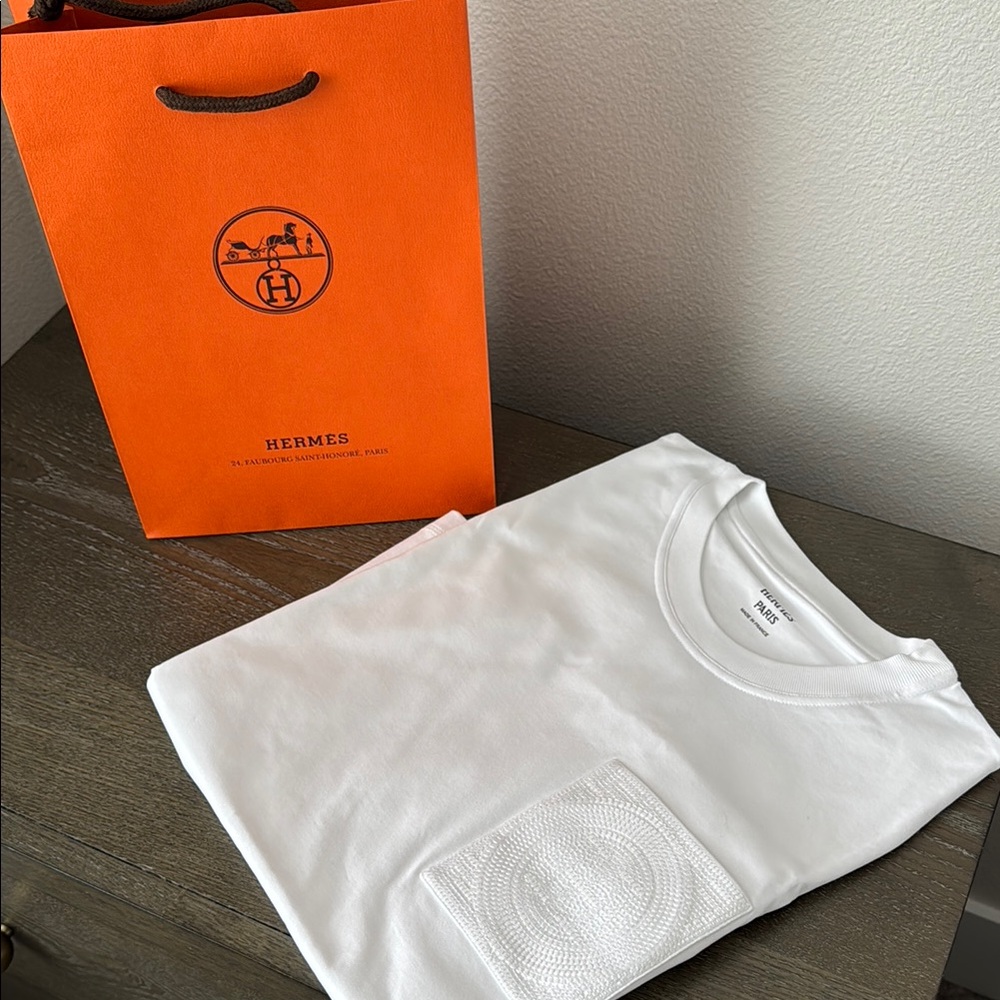 Hermes White T-Shirt
